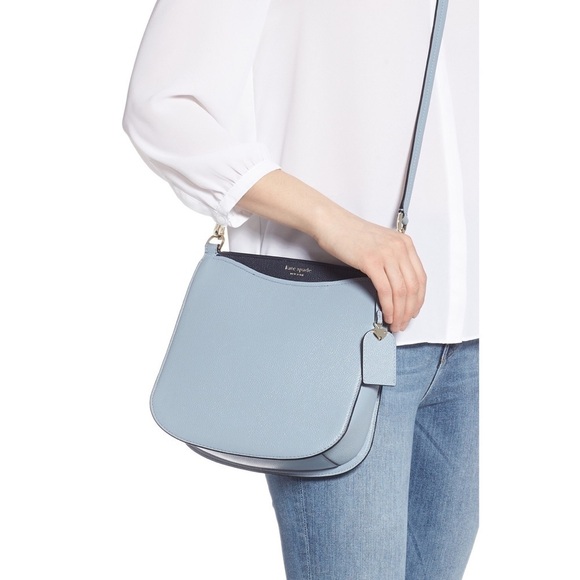 Kate Spade Blue Margaux Leather Large Crossbody - Picture 2 of 16